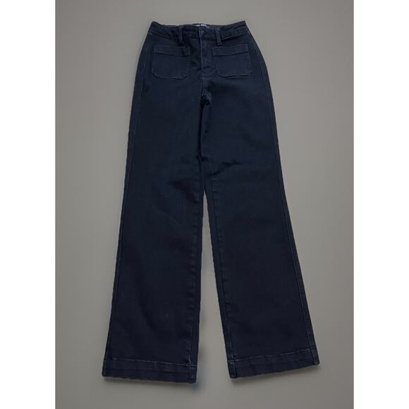 Judy Blue Denim - Judy Blue Jeans Black Grunge Wide Leg Casual Utility Pockets 3/26 JB88827